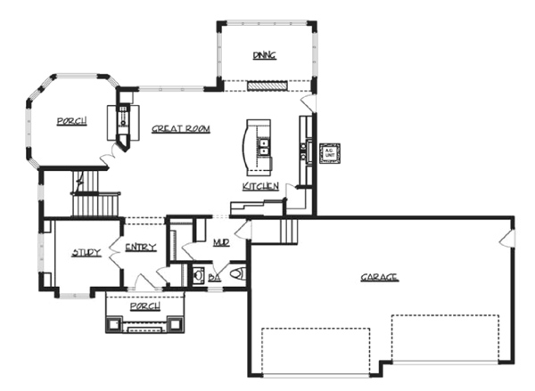 Main Floor Plan image of Hayward House Plan